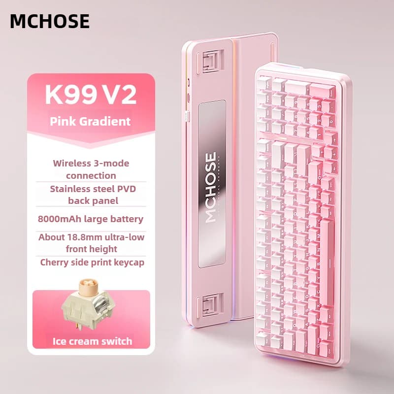 Hướng dẫn sử dụng Mchose K99 V2 Gasket Mount 3 Mode Pin 8000mAh